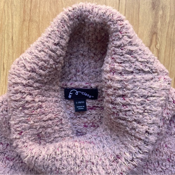 Art Class Girls Size L(10/12) Winter Marled Turtleneck Pullover Sweater. - Picture 4 of 5